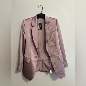 Express Mauve Satin Blazer